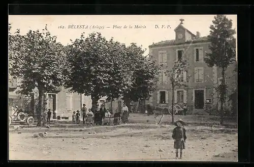 AK Belesta, Place de la Mairie