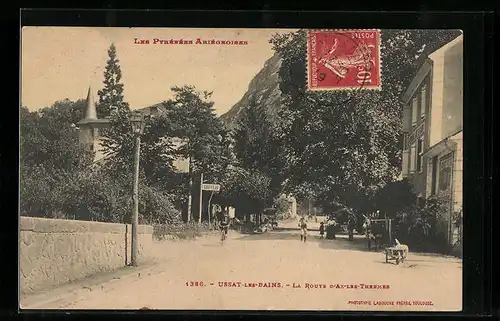 AK Ussat-les-Bains, La Route D`Ax-les-Thermes