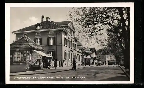 AK Konstanz-Kreuzlingen, Grenzübergang Deutschland-Schweiz mit Hauptzollamt