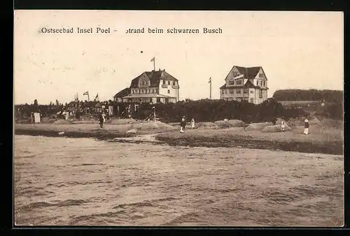 AK Insel Poel, Strand beim schwarzen Busch