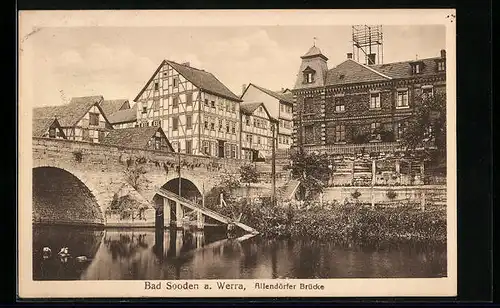 AK Bad Sooden /Werra, Allendörfer Brücke