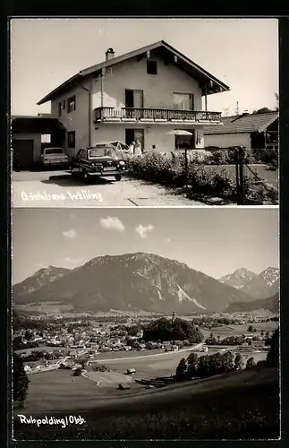 AK Ruhpolding /Obb., Gästehaus Welling, Ortsansicht