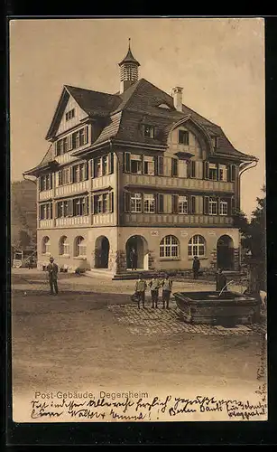 AK Degersheim, Partie am Post-Gebäude