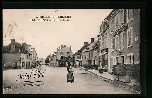 AK Gouzon, La Grande Place, Hotel du Commerce