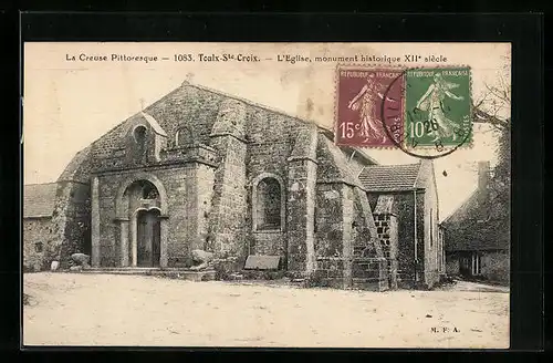 AK Toulx-Ste-Croix, L`Eglise, monument historique XIIe siècle