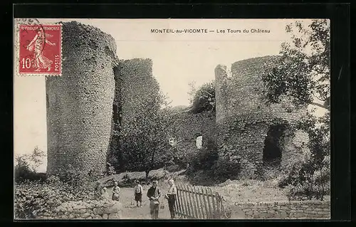 AK Monteil-au-Vicomte, Les Tours du Château