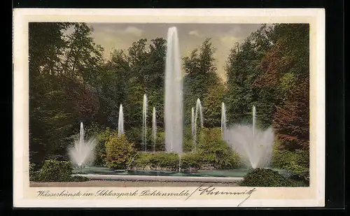 AK Lichtenwalde, Wasserkünste im Schlosspark