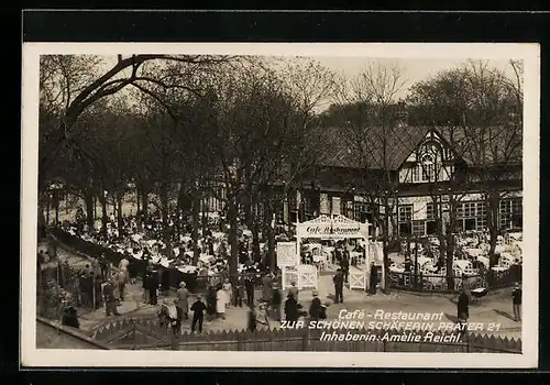 AK Wiener Prater, Cafe-Restaurant zur Schönen Schäferin, Prater 21