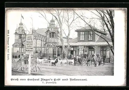 AK Wiener Prater, Gerhart Zieger`s Cafe und Restaurant