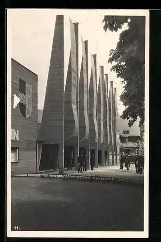 AK Baden, Aargauische Industrie- u. Gewerbe-Ausstellung 1925, Eingangsbereich