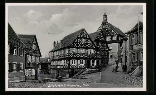 AK Burgkunstadt, Hindenburg-Platz