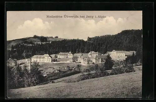 AK Isny im Allgäu, Blick auf die Heilstätte Überruh