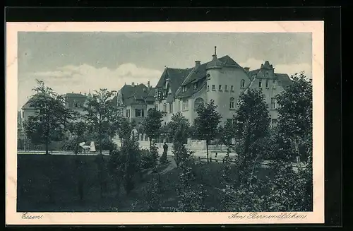 AK Essen, Strasse Am Bernerwäldchen