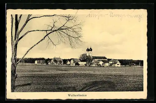 AK Weihenlinden, Blick zum Ort