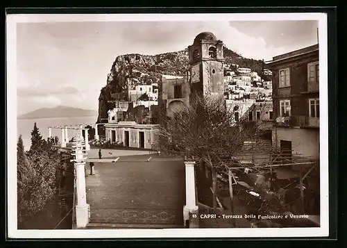 AK Capri, Terrazza della Funicolare e Vesuvio