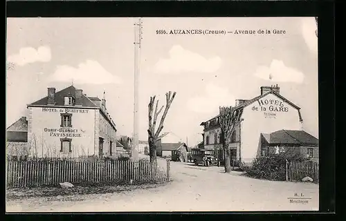 AK Auzances, Avenue de la Gare