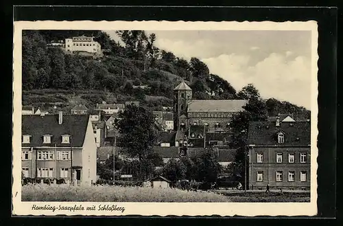 AK Homburg-Saarpfalz, Schlossberg und Häuser