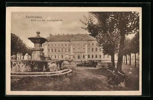 AK Zweibrücken, Blick auf das Justizgebäude