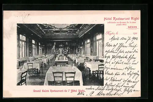 AK Genua, Hotel Restaurant Righi, Grand Salon