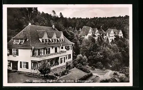 AK Calmbach /Württ. Schwarzwald, Gasthaus auf der Charlottenhöhe