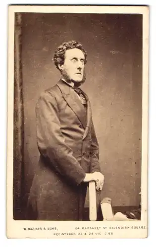 Fotografie W. Walker & Sons, London, Portrait Anthony Ashley Cooper, 7. Earl of Shaftersbury