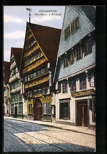 AK Osnabrück, Altes Haus a. d. Bierstrasse