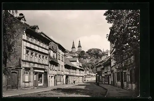 AK Nordhausen /Harz, Grimmel mit Blick zum Dom