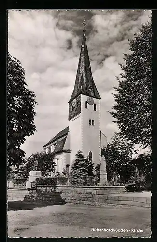 AK Hüffenhardt /Baden, Blick auf die Kirche