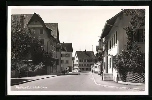 AK Pfäffikon, Blick in die Hochstrasse