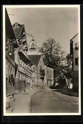 AK Güglingen /Württ., Häuser in der Hauptstrasse