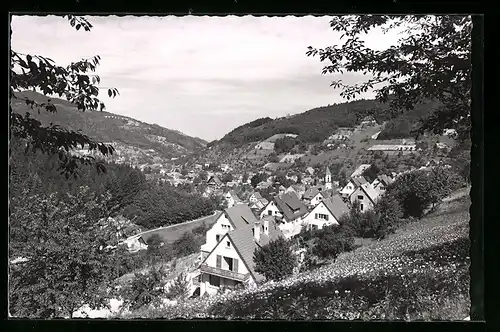 AK Ottenhöfen, Ortsansicht vom Waldrand aus gesehen, Albertshöhe