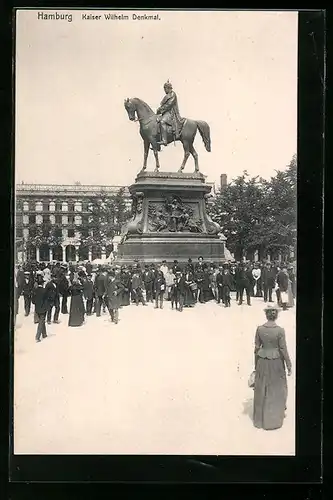 AK Hamburg, Kaiser Wilhelm Denkmal