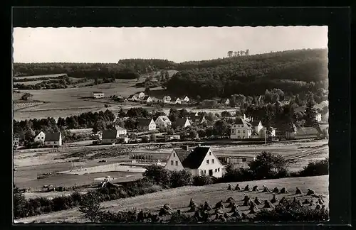 AK Hochwaldhausen /Vogelsberg, Ortsansicht aus der Vogelschau