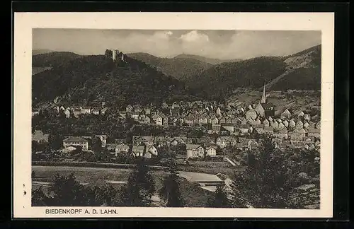 AK Biedenkopf a. d. Lahn, Ortsansicht mit Burg