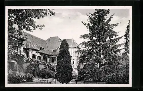 AK Belzig, Erholungsheim mit Garten