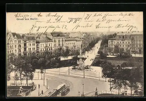 AK Berlin-Tiergarten, Strassenpartie am Lützowplatz