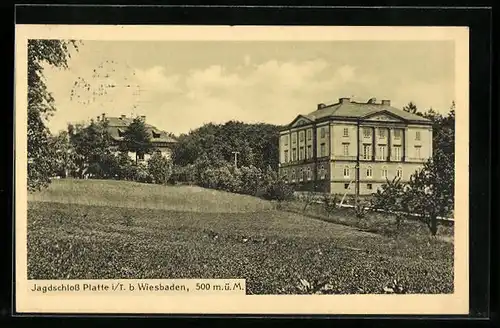 AK Wiesbaden, Jagdschloss Platte