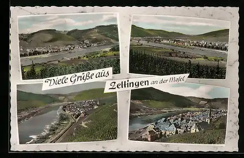 AK Zeltingen an der Mosel, Gesamtansichten