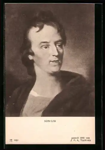 AK Portrait von Friedrich Schiller