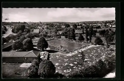 AK Waiblingen, Blick auf das Freibad