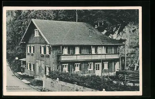 AK Füssen, Blick auf das Nebenhaus Stockhammer