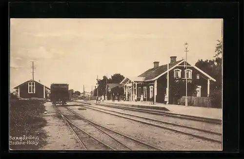 AK Bräkne-Hoby, Blick zum Bahnhof