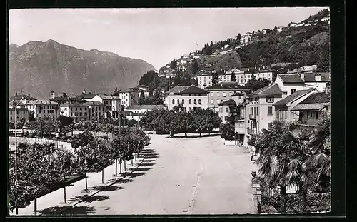 AK Locarno-Muralto, Teilansicht mit Strassenpartie