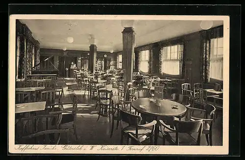 AK Gütersloh i. W., Kaffeehaus von C. A. Janicke, Kaiserstrasse 1