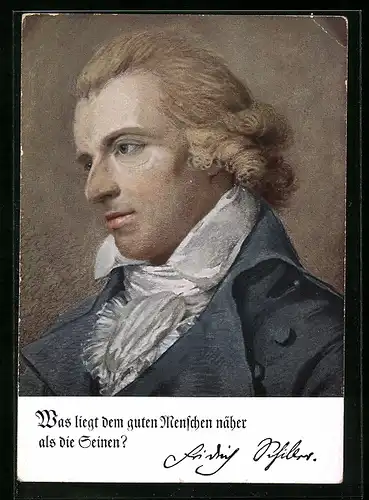 AK Deutsche Männer - deutsche Worte, Friedrich Schiller