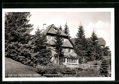 AK Rohrhardsberg bei Schonach, Gasthaus zur Schwedenschanze