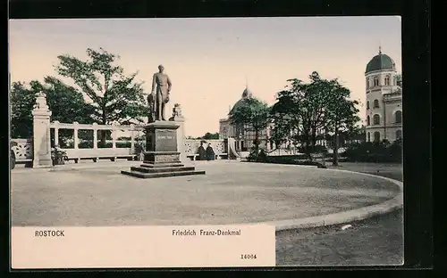 AK Rostock, Friedrich Franz-Denkmal