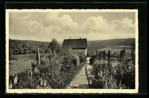 AK Völlinghausen /Möhne, idyllisch gelegenes Haus Martha