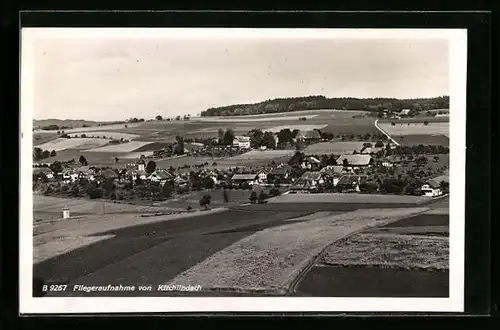 AK Kirchlindach, Fliegeraufnahme des Ortes