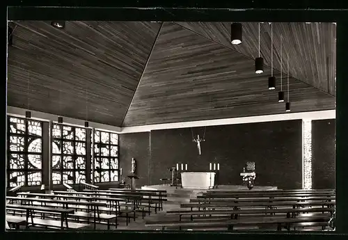 AK Hardehausen bei Scherfede, Jugendhaus des Erzbistums Paderborn, Kircheninneres